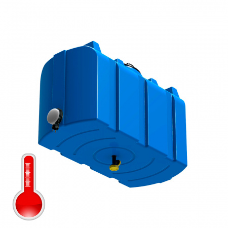 душевой бак R 200 литров с подогревом синий - фото 1