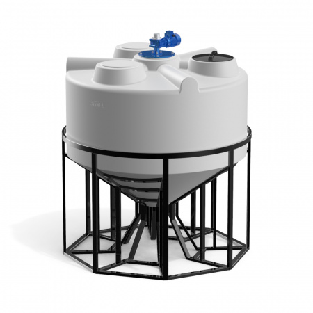 Емкость KV 3000 литров с лопастной мешалкой фото 1