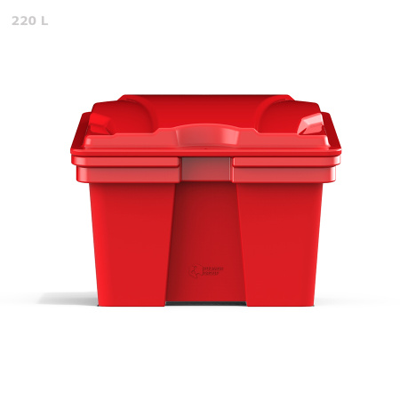 Ящик для песка 220 литров - вид спереди