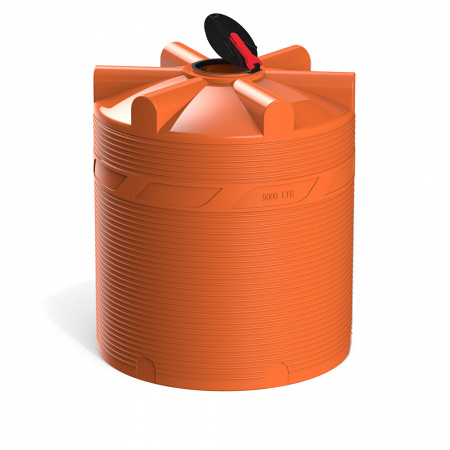 Емкость V 5000 литров КАС с откидной крышкой - фото 1