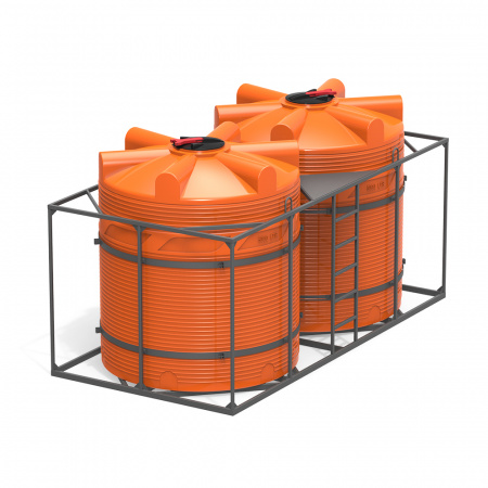 Кассета двойная с емкостями V 5000 КАС с закрытой крышкой фото 2