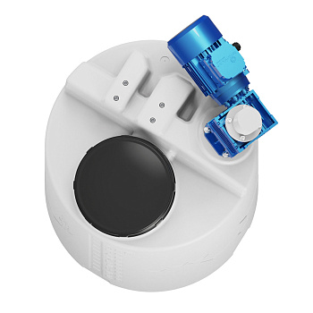 Емкость CDT-100 литров с лопастной мешалкой с цельнолитой крышкой