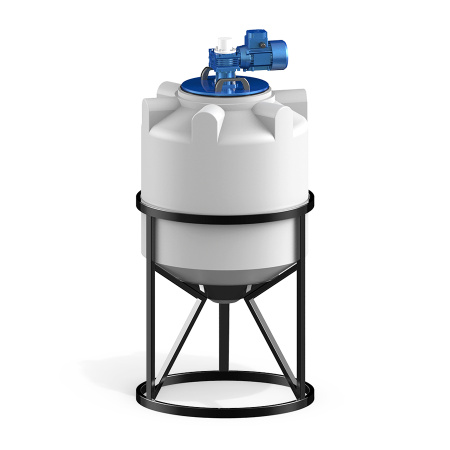 Емкость K 200 литров с лопастной мешалкой фото 1