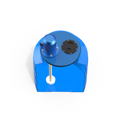 Емкость V 100 литров с турбинной мешалкой фото вид сверху в разрез