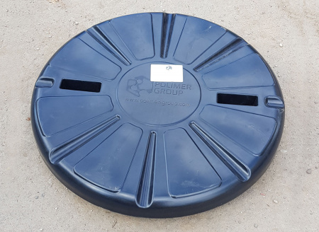 Крышка колодца КН-780 черная фото 1