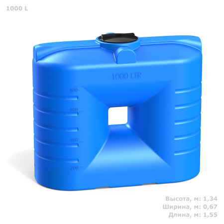  Бак SN 1000 литров фото с габаритами 