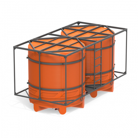 вид снизу - Кассета двойная с емкостями V 5000 КАС фото 1