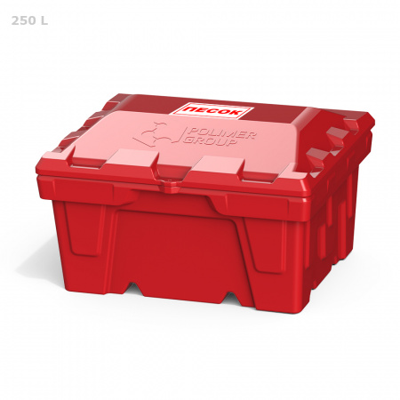 Ящик для песка 250 литров - вид спереди