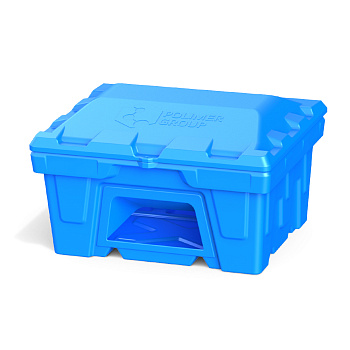 Синий ящик 250 литров с дозатором