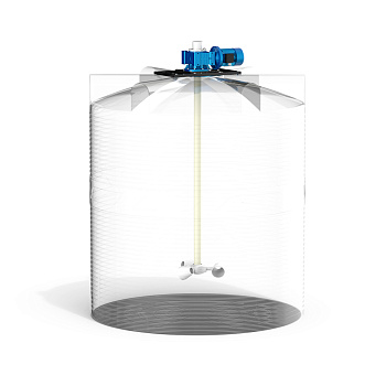 Емкость V 10000 с мешалкой для вязких жидкостей до 1000 мПа*с