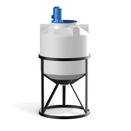 Емкость K 200 литров с турбинной мешалкой Микс DSL фото с габаритами