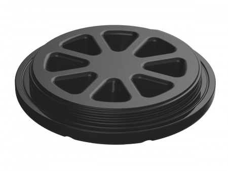 Крышка колодца КН-780 черная вид снизу