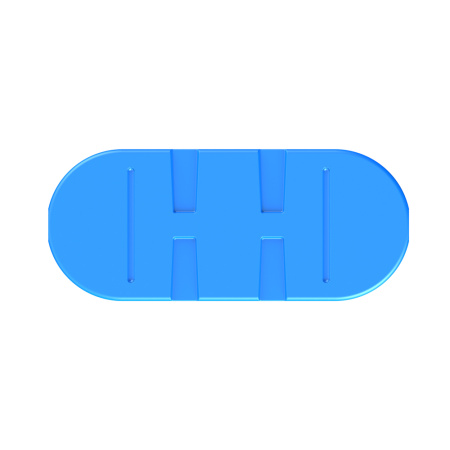 Бак SN 2000 литров цвет синий вид дно