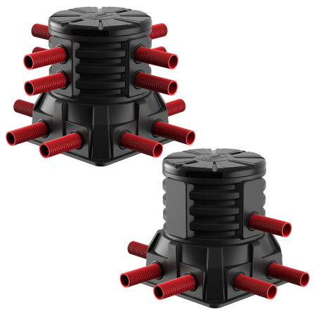 Колодец оперативного доступа КОД 2 H1000 с крышкой D 780 мм с трубами