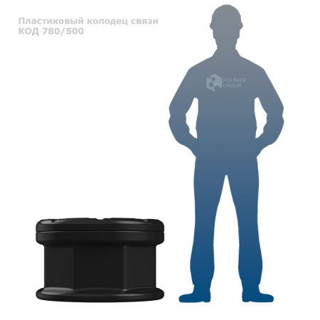 Колодец оперативного доступа КОД 780/500 фото с человеком