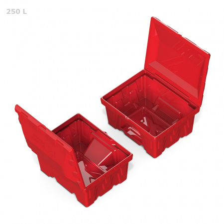 Ящик для соли, реагентов 250 л с дозатором - вид сверху 2