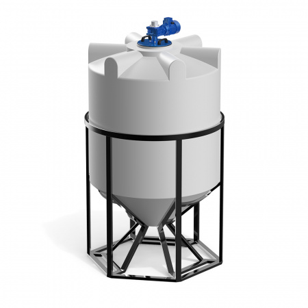 Емкость K 2000 литров с лопастной мешалкой фото 4