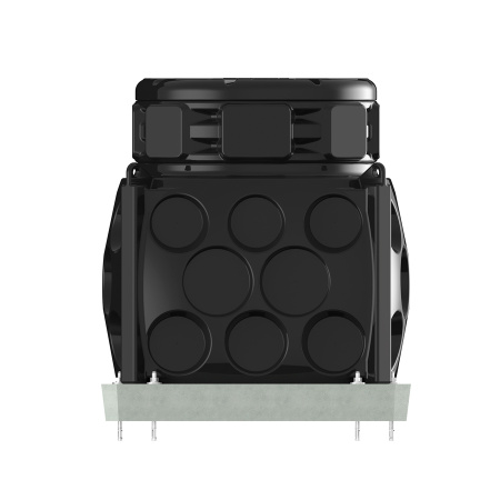 Колодец КН 1000x1000 H1000 с крышкой D780 мм анкерение вид сбоку