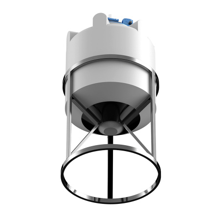 Емкость K 200 литров с лопастной мешалкой вид снизу фото 6