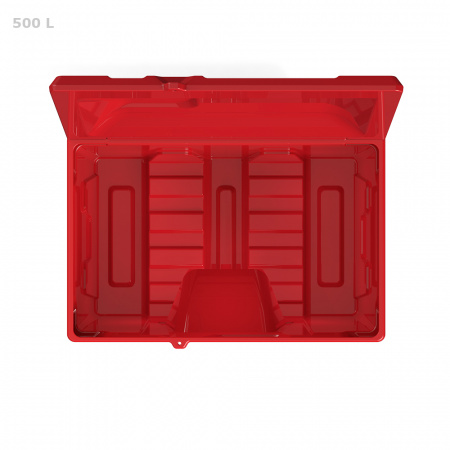 Ящик для соли, реагентов 500 л с дозатором фото сверху
