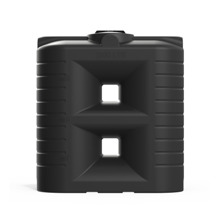 Бак SN 2000 литров цвет чёрный вид прямо 2