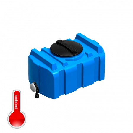 душевой бак R 100 литров с подогревом синий - фото 2 душевой бак R 100 литров с подогревом синий - фото 2