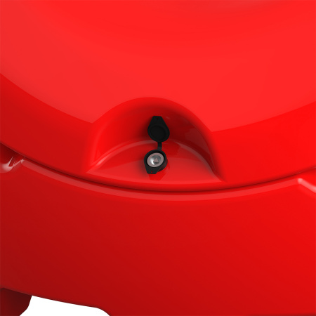 Замок на ящике - вид близко