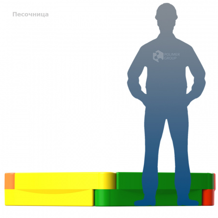 Песочница 6 секционная фото с человеком Песочница 6 секционная фото с человеком
