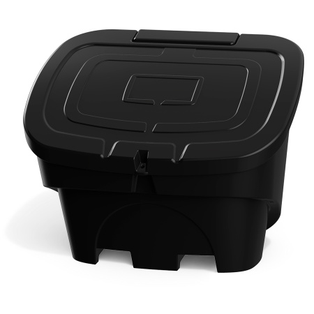Ящик для ветоши 400 литров черный PREMIUM фото ящик закрытый спереди