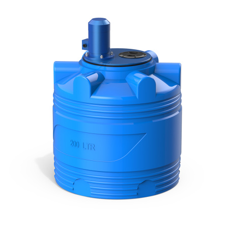 Емкость V 200 литров с турбинной мешалкой фото вид спереди