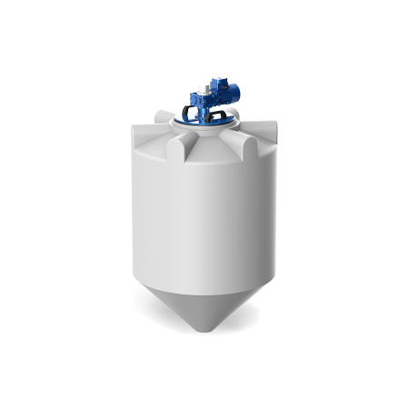 Емкость K 500 литров с лопастной мешалкой без обрешетки - фото 1