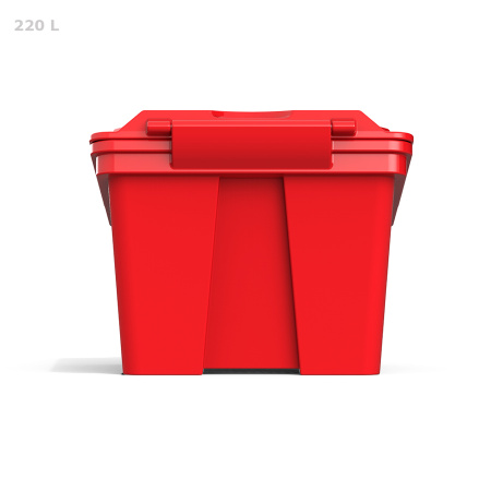 Ящик для песка 220 литров - вид сзади