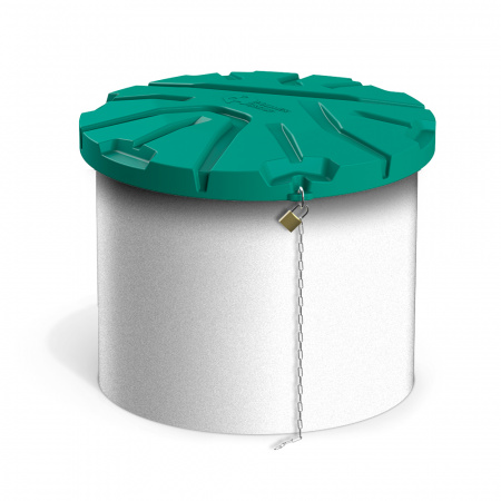 Крышка колодца «Роса-2» на бетонном кольце фото 3