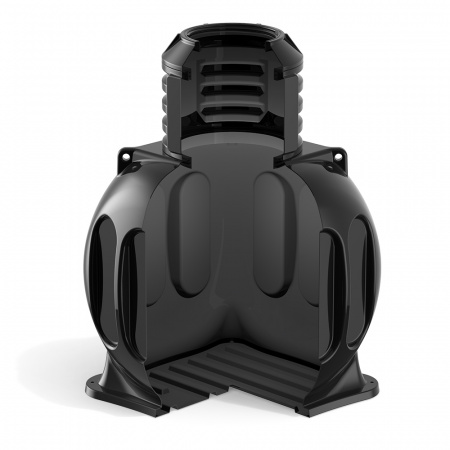 Кабельный колодец КС-5 с горловиной D780 мм и крышкой D560 мм в разрезе с муфтой без крышки