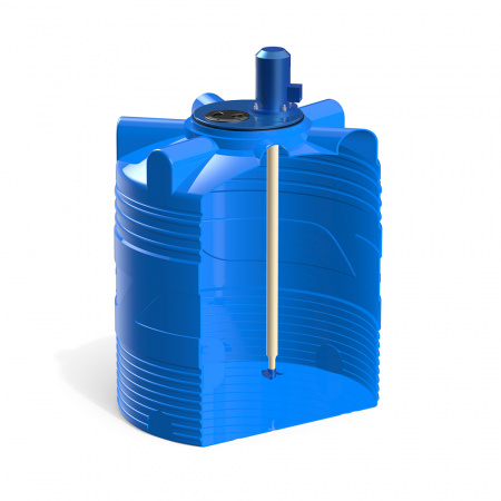 Емкость V 500 литров с пропеллерной мешалкой в разрезе фото 1