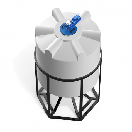 Емкость K 2000 литров с лопастной мешалкой фото 5