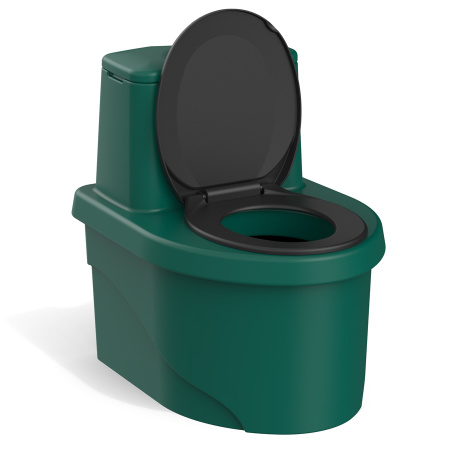 Торфяной биотуалет РОСА зелёного цвета фото 2