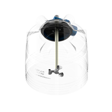 Емкость V 200 литров с мешалкой для вязких жидкостей фото в разрез 3